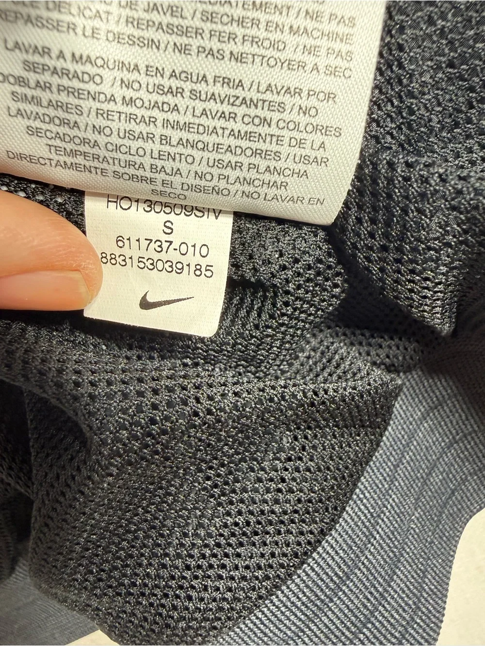 Nike women Black Windbreaker Jacket with Dark Charcoal Yoke